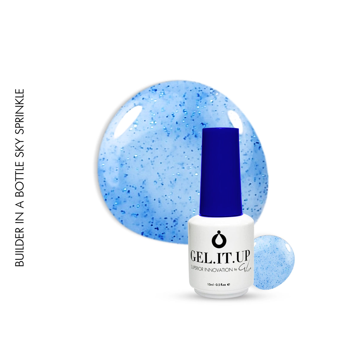 Brush on Builder Gel Sky Sprinkle 15ml by GEL.IT.UP