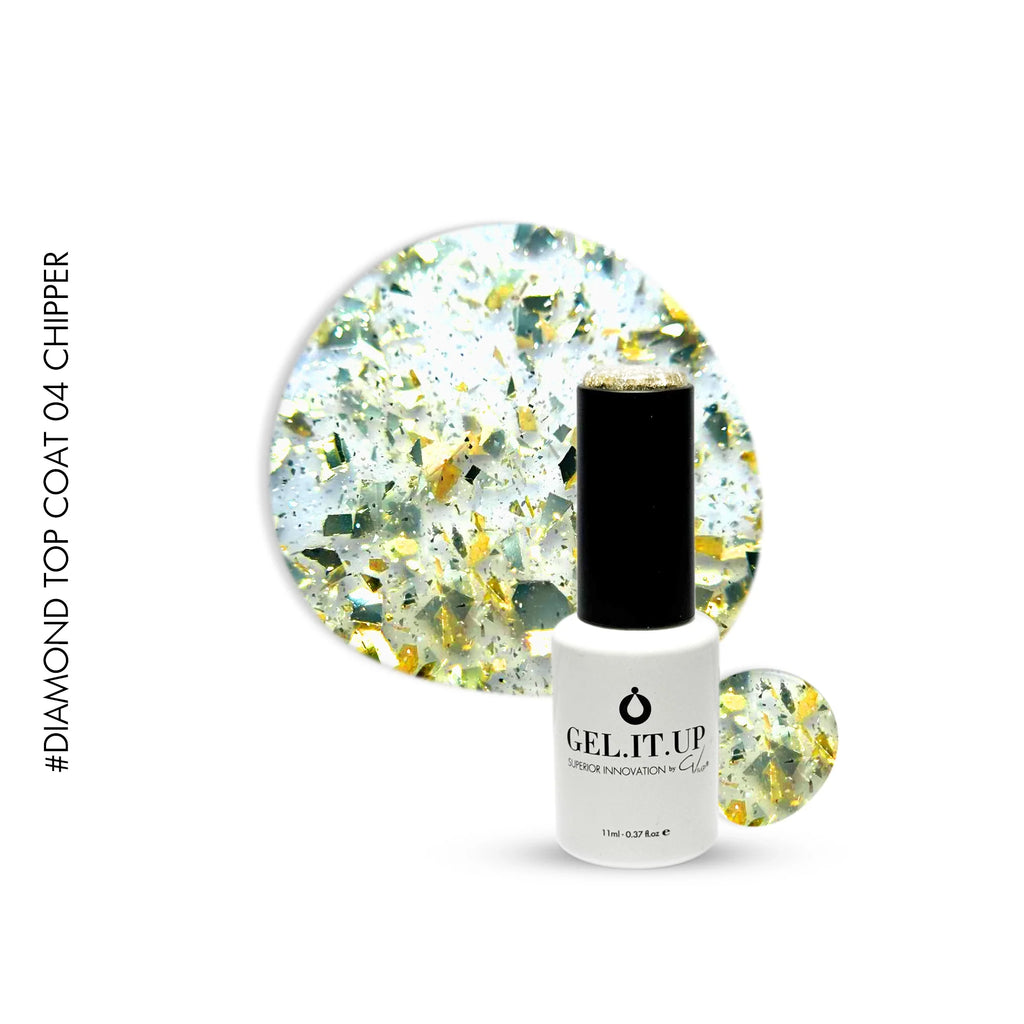 DT04 Chipper Diamond Top 11ml – top coat by GEL.IT.UP