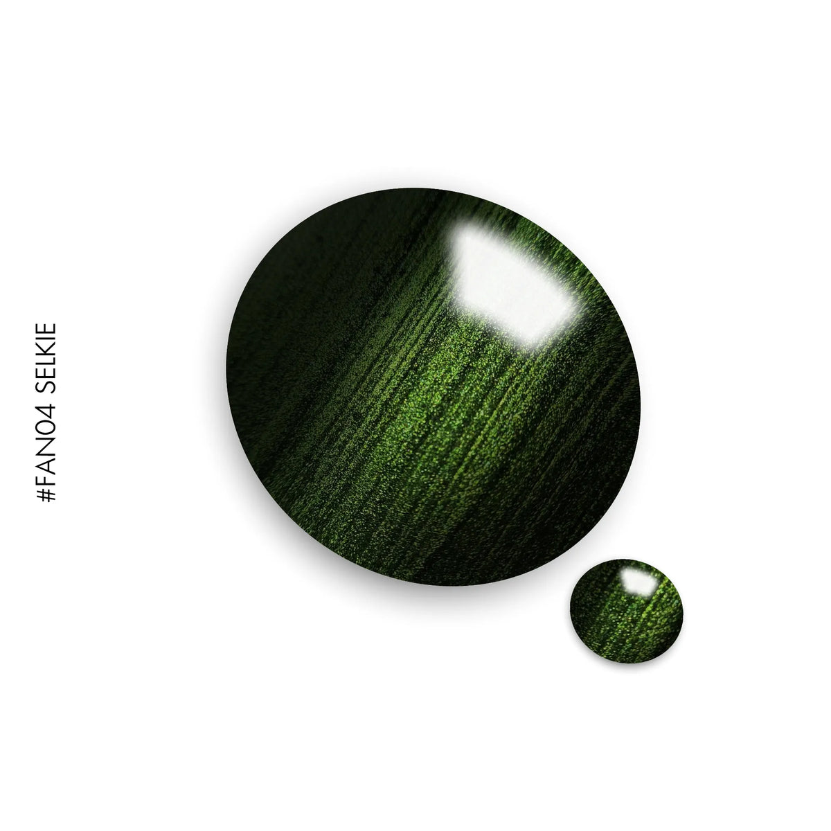 FAN04 – green 5D fan cat eye gel polish by GEL.IT.UP