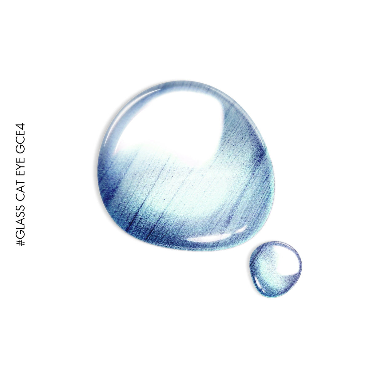 Glass Cat Eye #GCE04 – blue glass cat eye gel polish by GEL.IT.UP