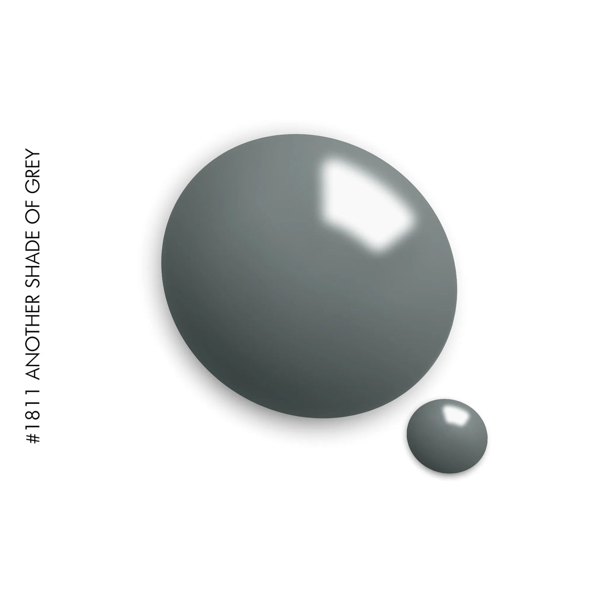 1811 Another Shade of Grey – grey solid gel polish by GEL.IT.UP