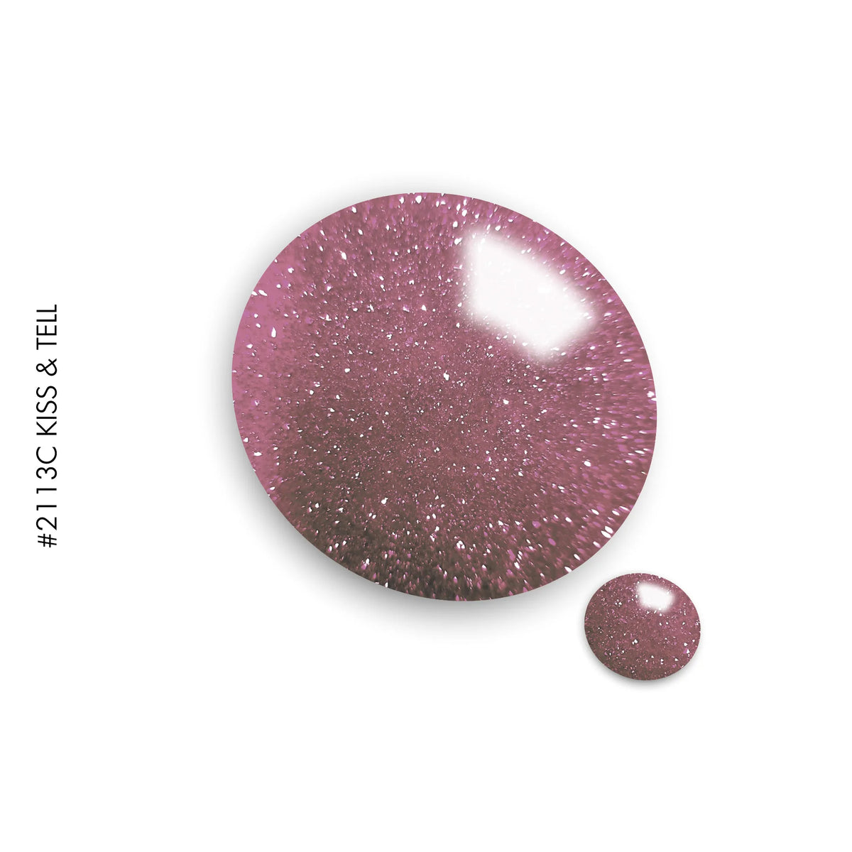 2113C Kiss and Tell – purple glitter gel polish by GEL.IT.UP
