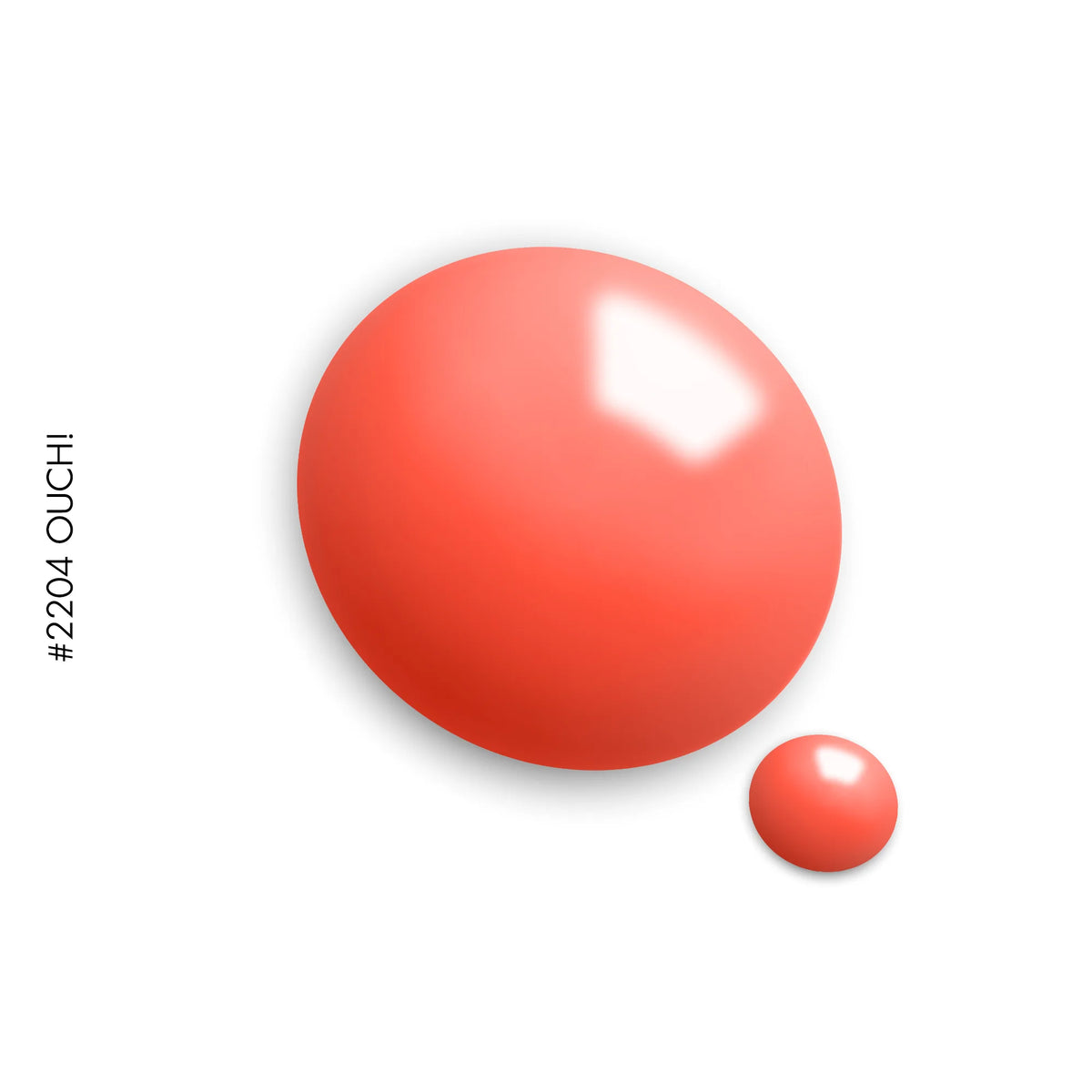 2204 Ouch – coral orange solid gel polish by GEL.IT.UP