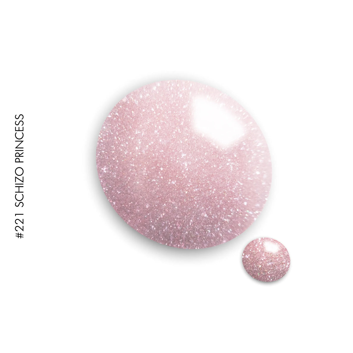 221 Schizo Princess – pink glitter gel polish by GEL.IT.UP