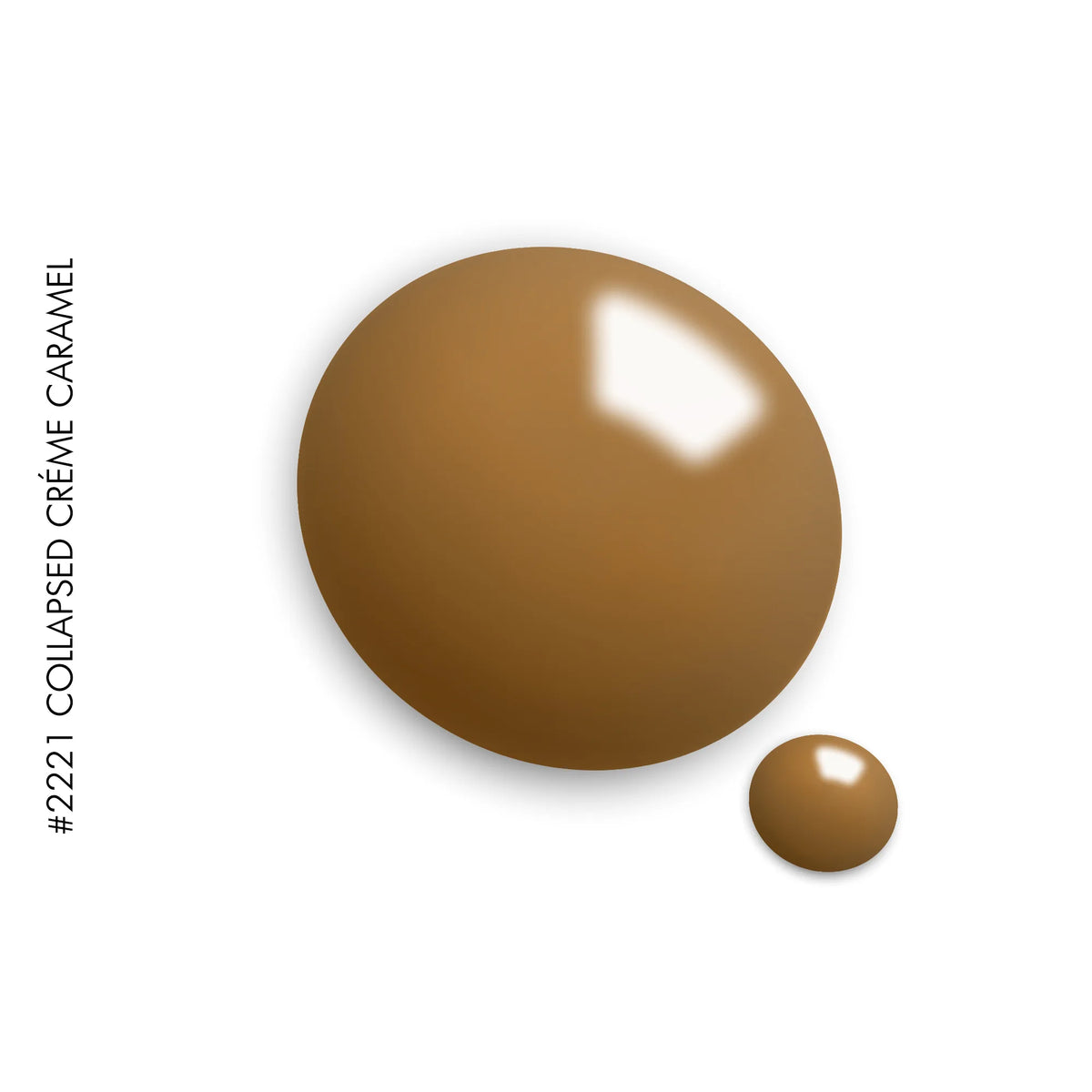 2221 Collapsed Créme Caramel – brown solid gel polish by GEL.IT.UP