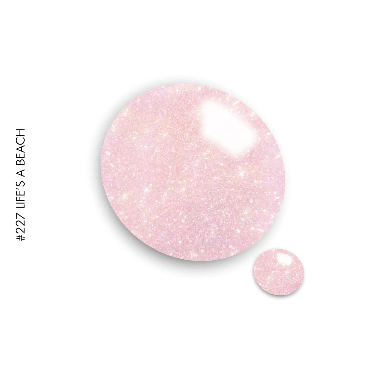 227 Lifes A Beach – pink glitter gel polish by GEL.IT.UP