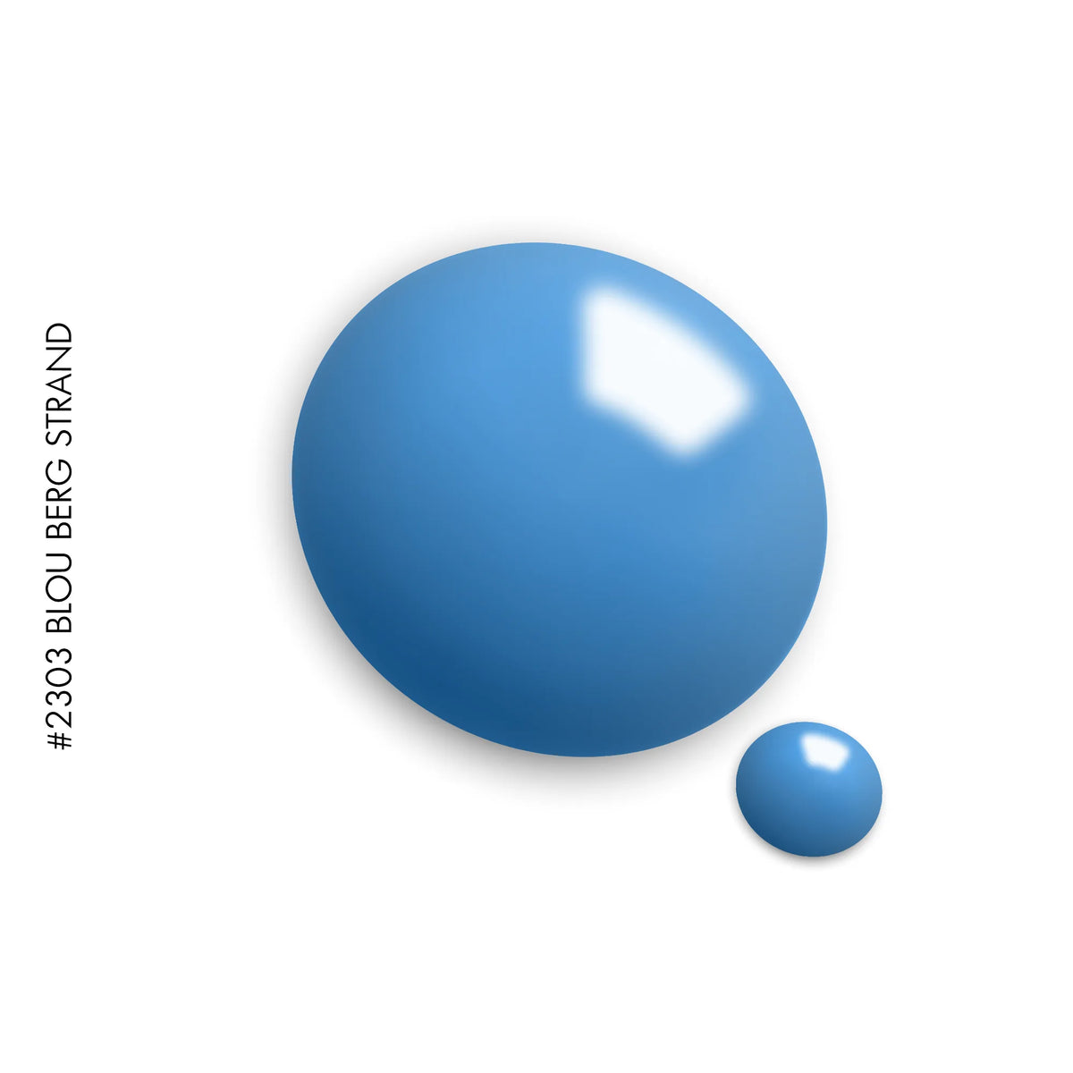 2303 Blou Berg Strand – blue solid gel polish by GEL.IT.UP