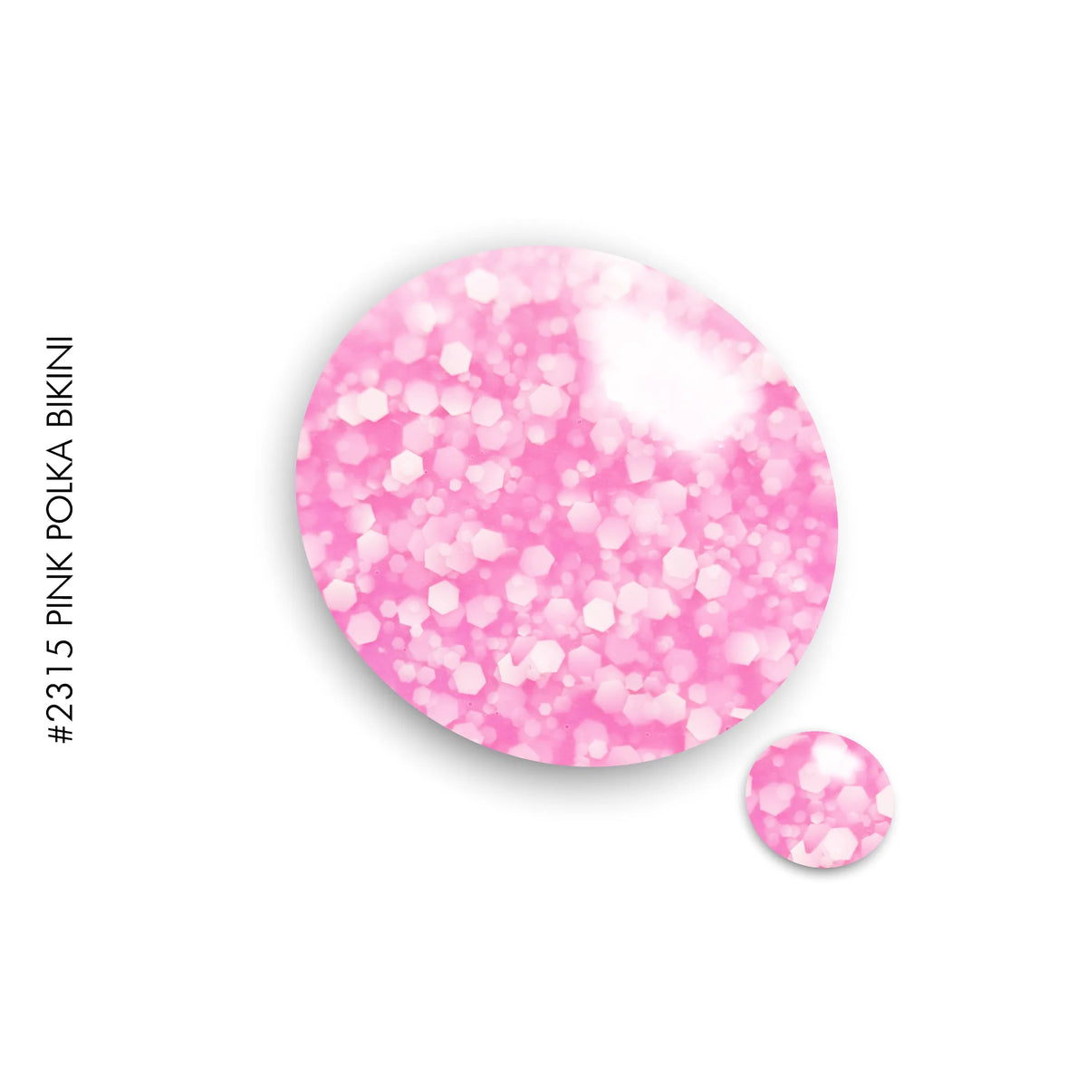 2315 Pink Polka Bikini – pink snowflake gel polish by GEL.IT.UP