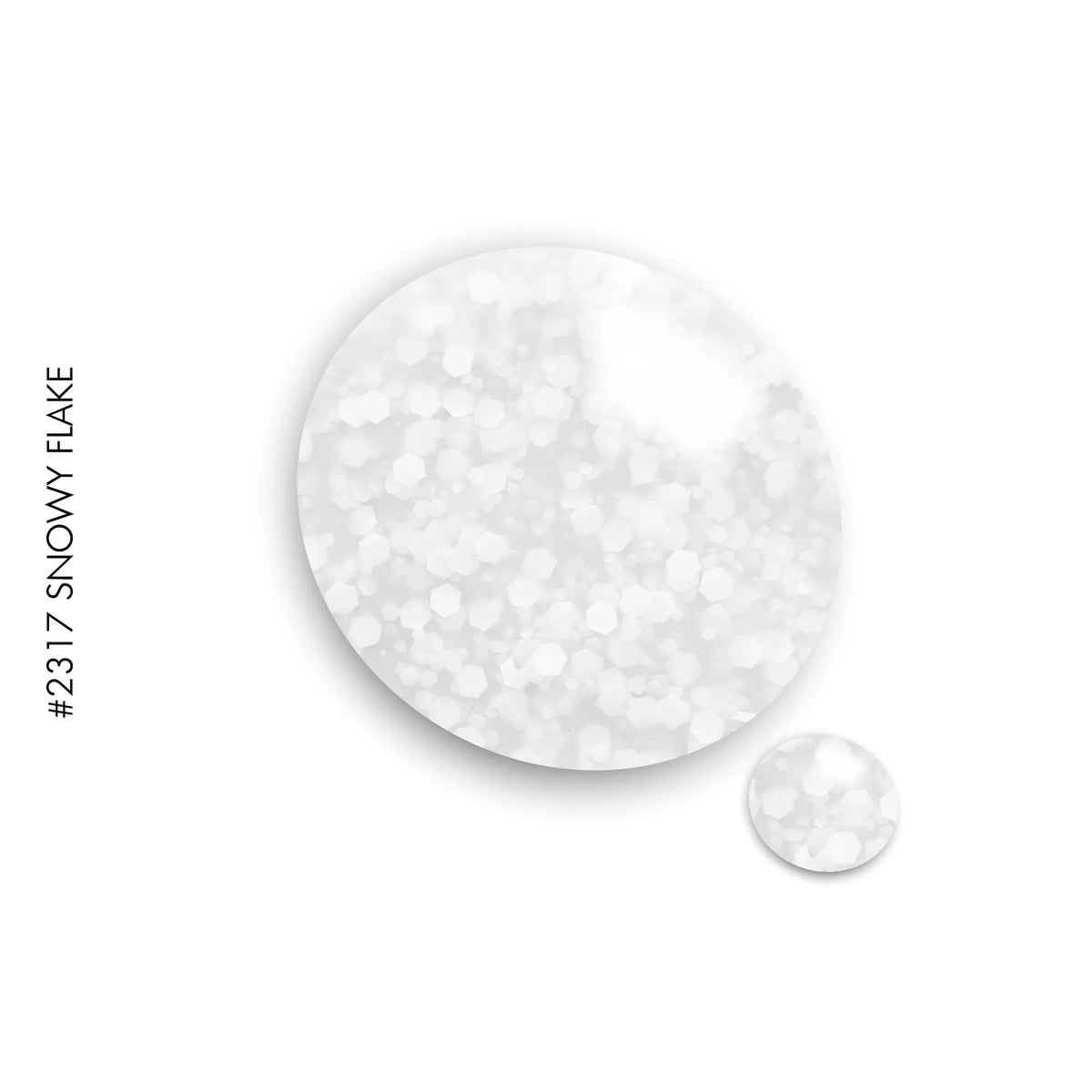 2317 Snowy Flakes – white snowflake gel polish by GEL.IT.UP