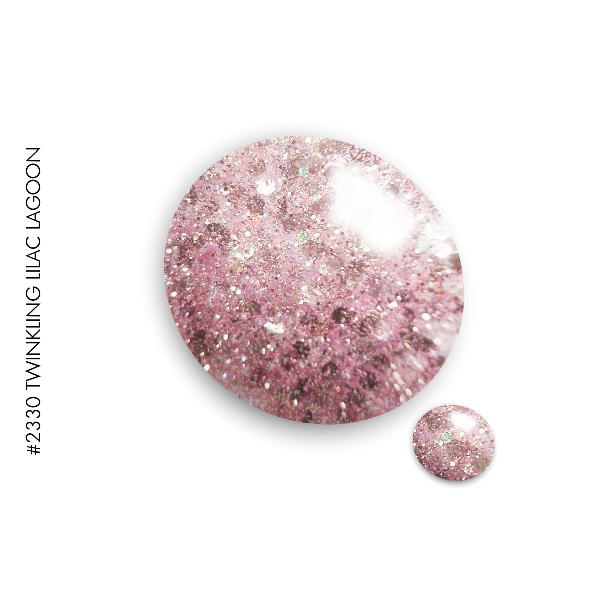2330 Twinkling Twighlight Lagoon – pink glitter gel polish by GEL.IT.UP