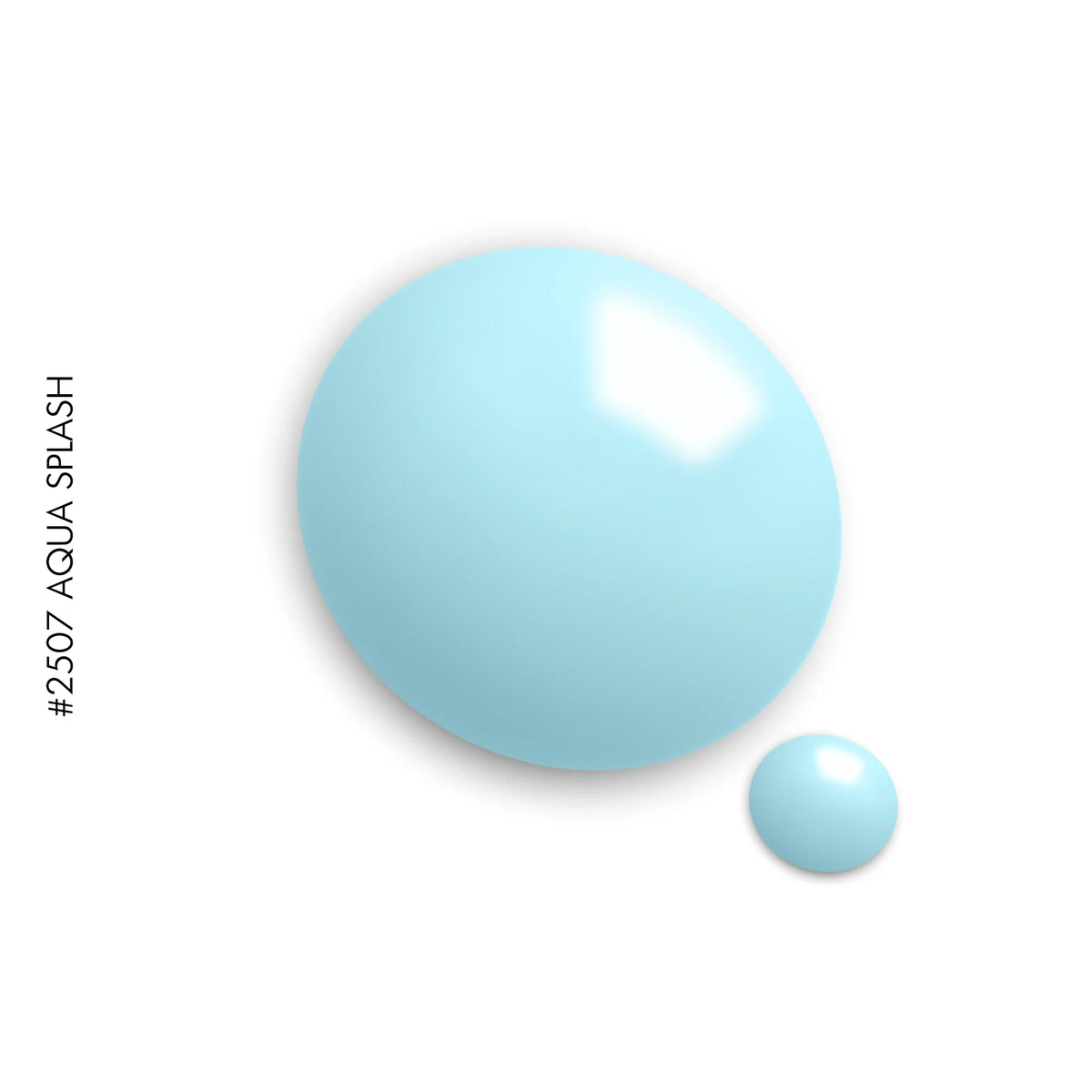 2507 Aqua Splash – blue solid gel polish by GEL.IT.UP
