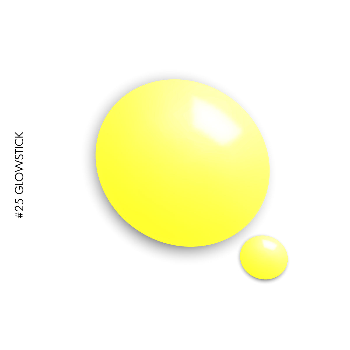 25 Glowstick – yellow solid gel polish by GEL.IT.UP
