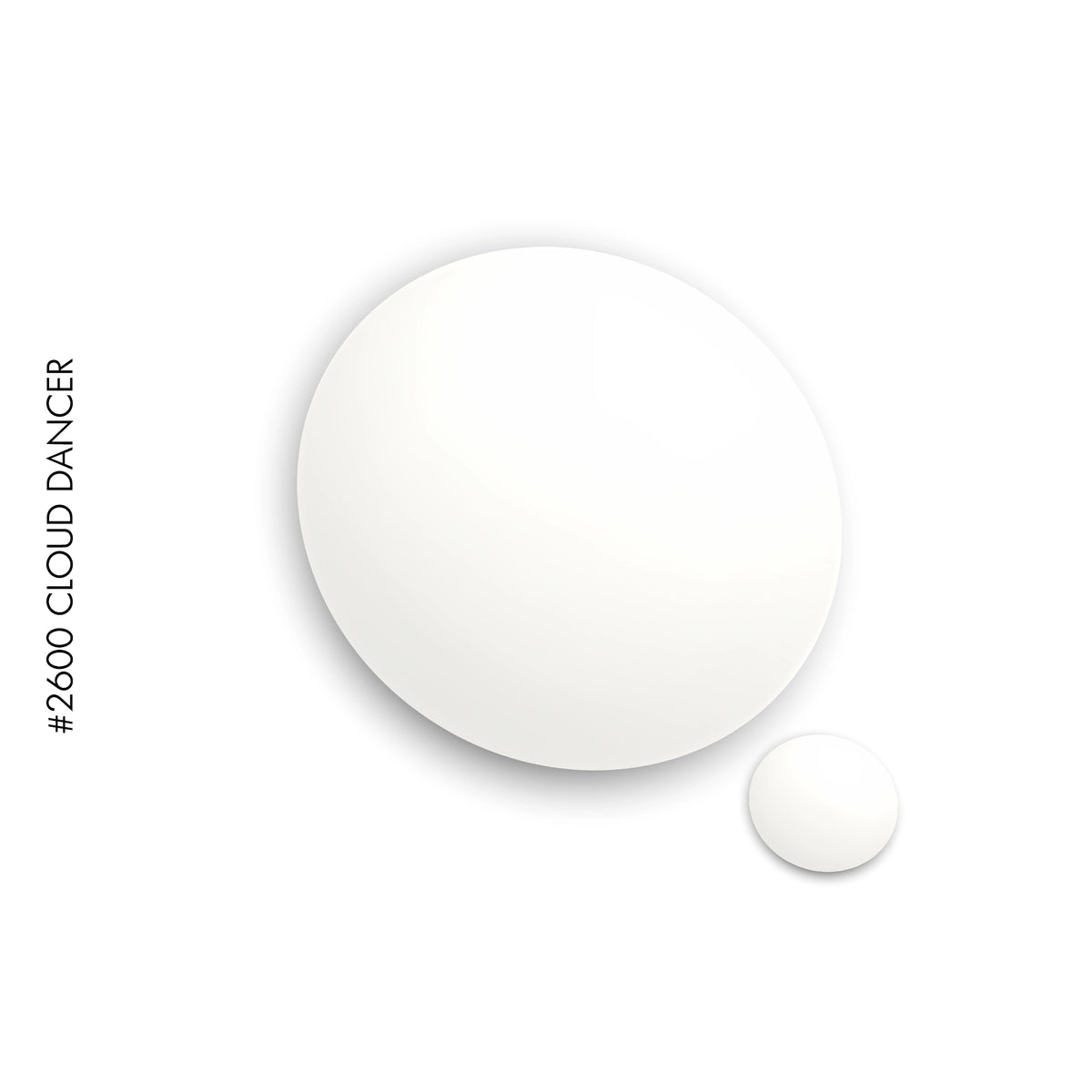 2600 Cloud Dancer – white pastel gel polish by GEL.IT.UP