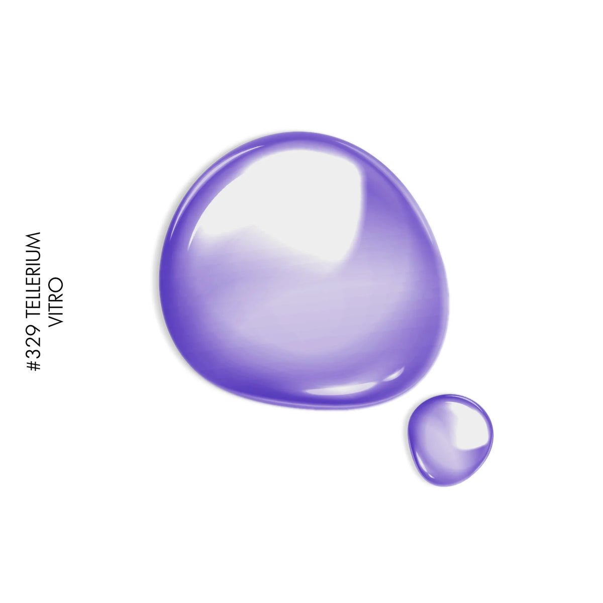 329 Tellurium – purple glass-effect gel polish by GEL.IT.UP