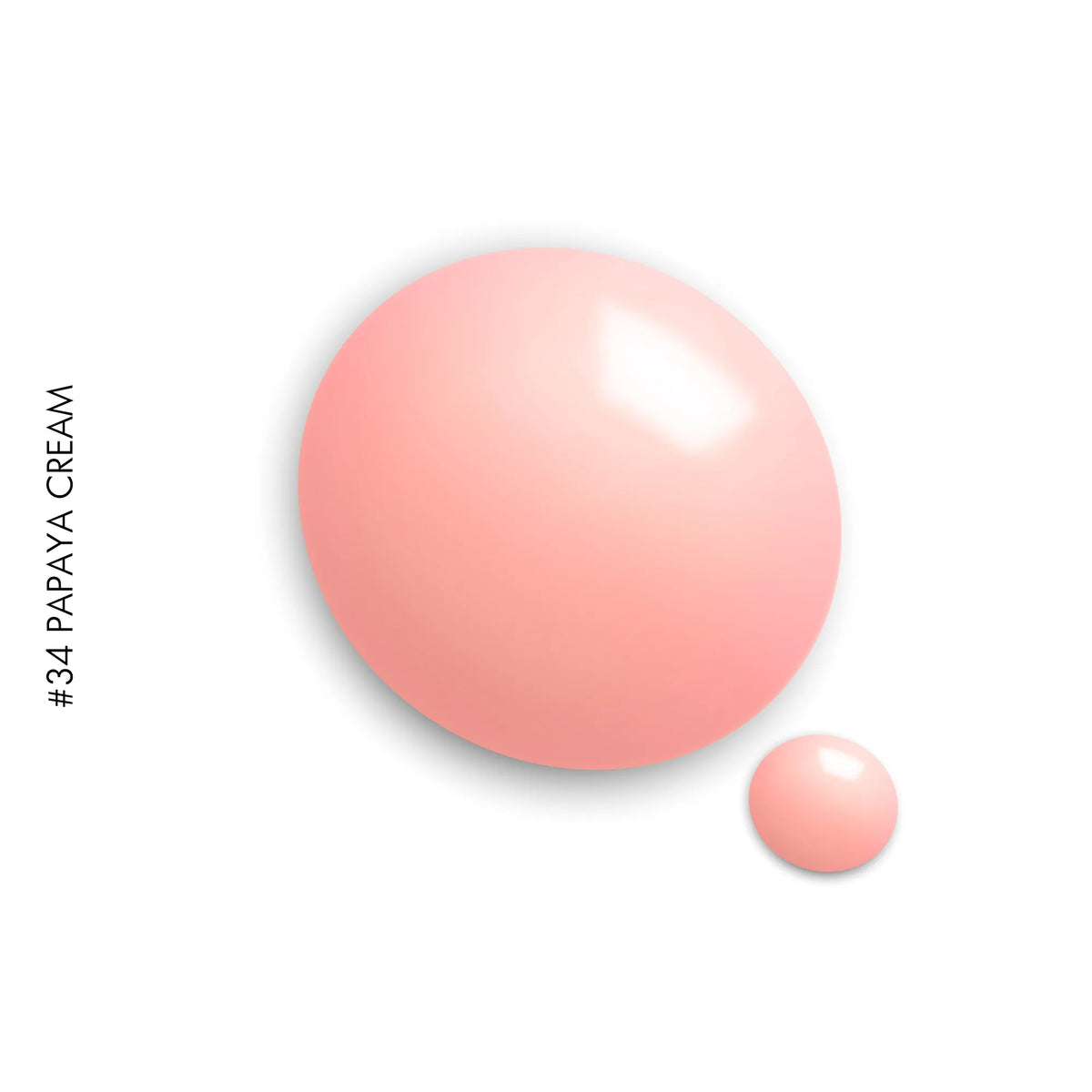34 Papaya Cream – coral orange solid gel polish by GEL.IT.UP