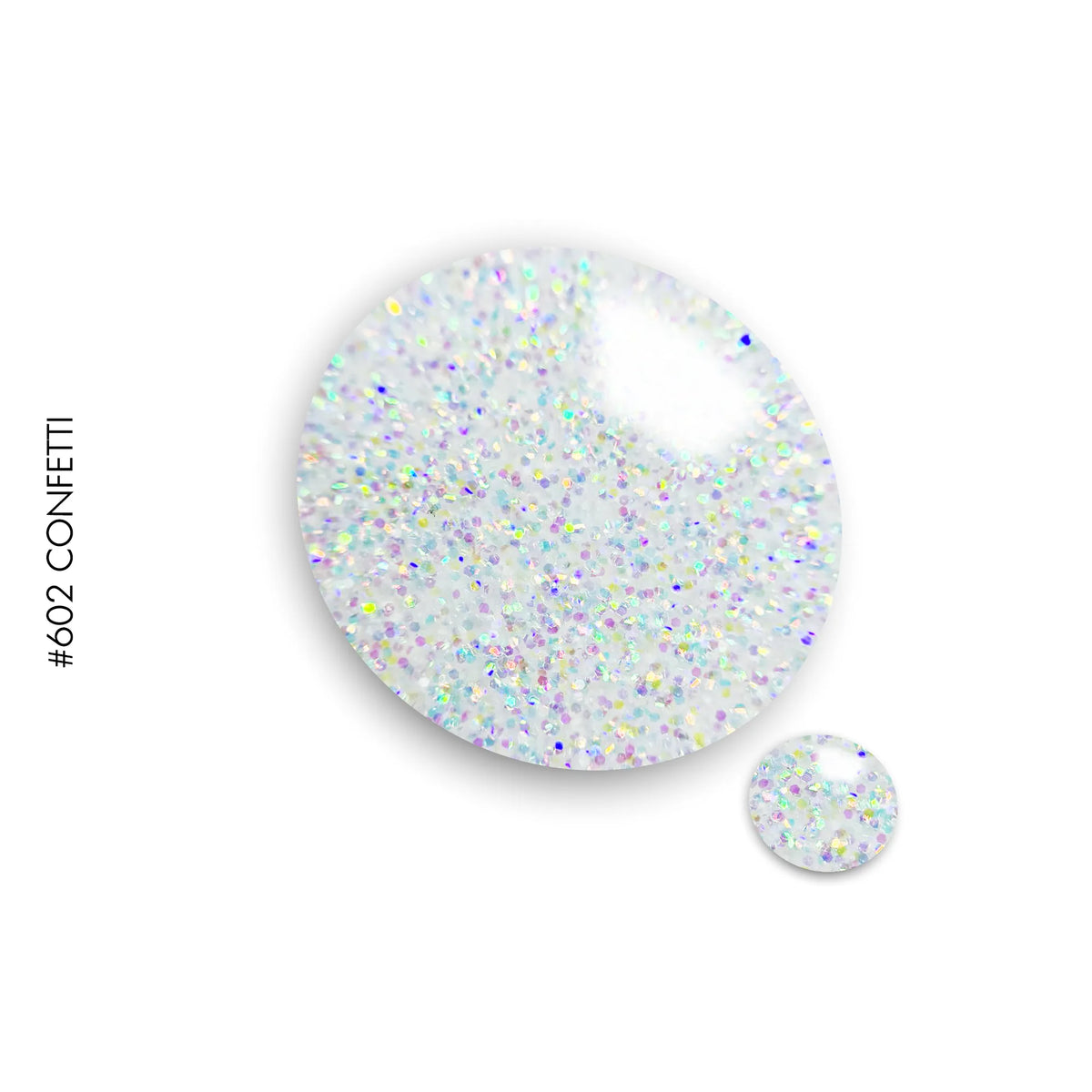 602 Confetti – iridescent glitter gel polish by GEL.IT.UP