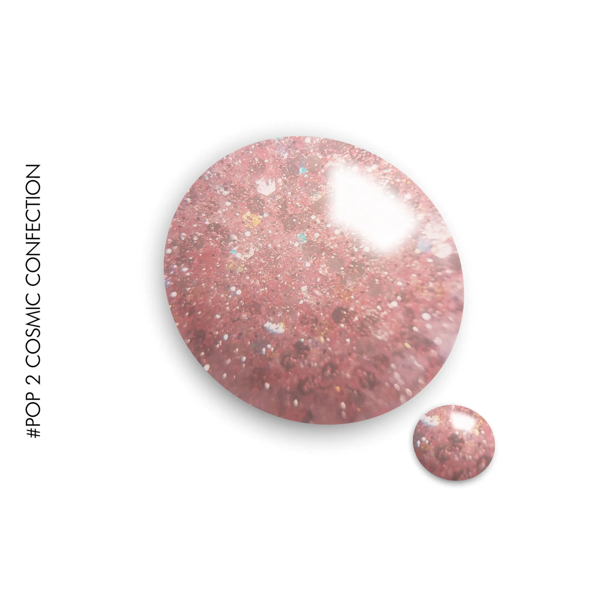 PMA #2 Cosmic Confection – pink glitter gel polish by GEL.IT.UP