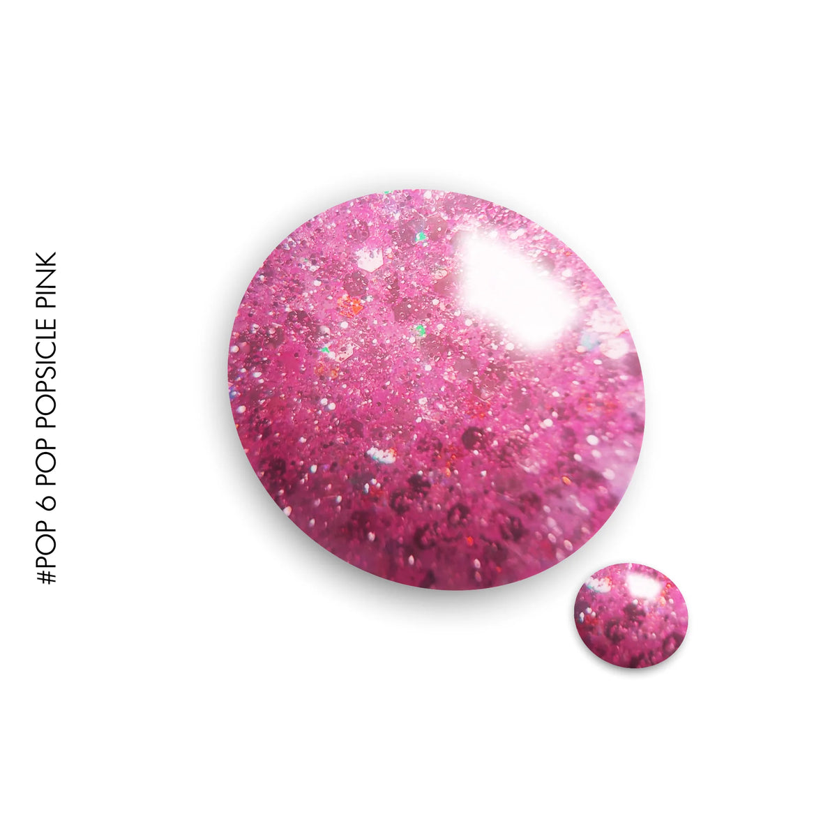 PMA #6 Pop Popsicle Pink – pink glitter gel polish by GEL.IT.UP