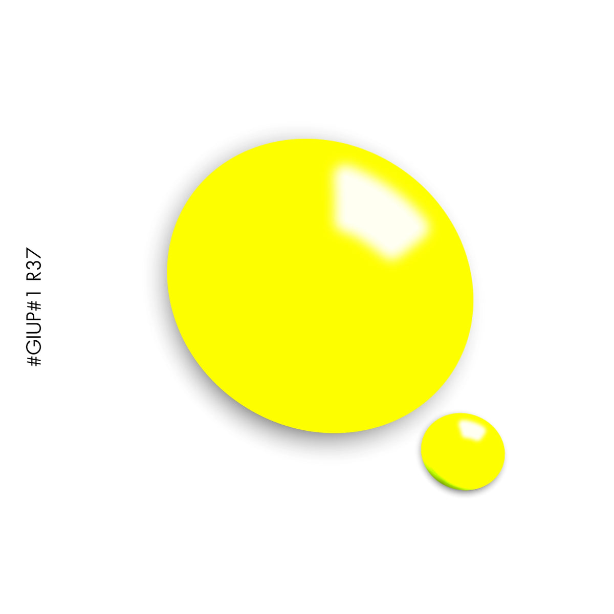 Rone #R37 Neon Yellow – yellow super-pigmented gel polish by GEL.IT.UP