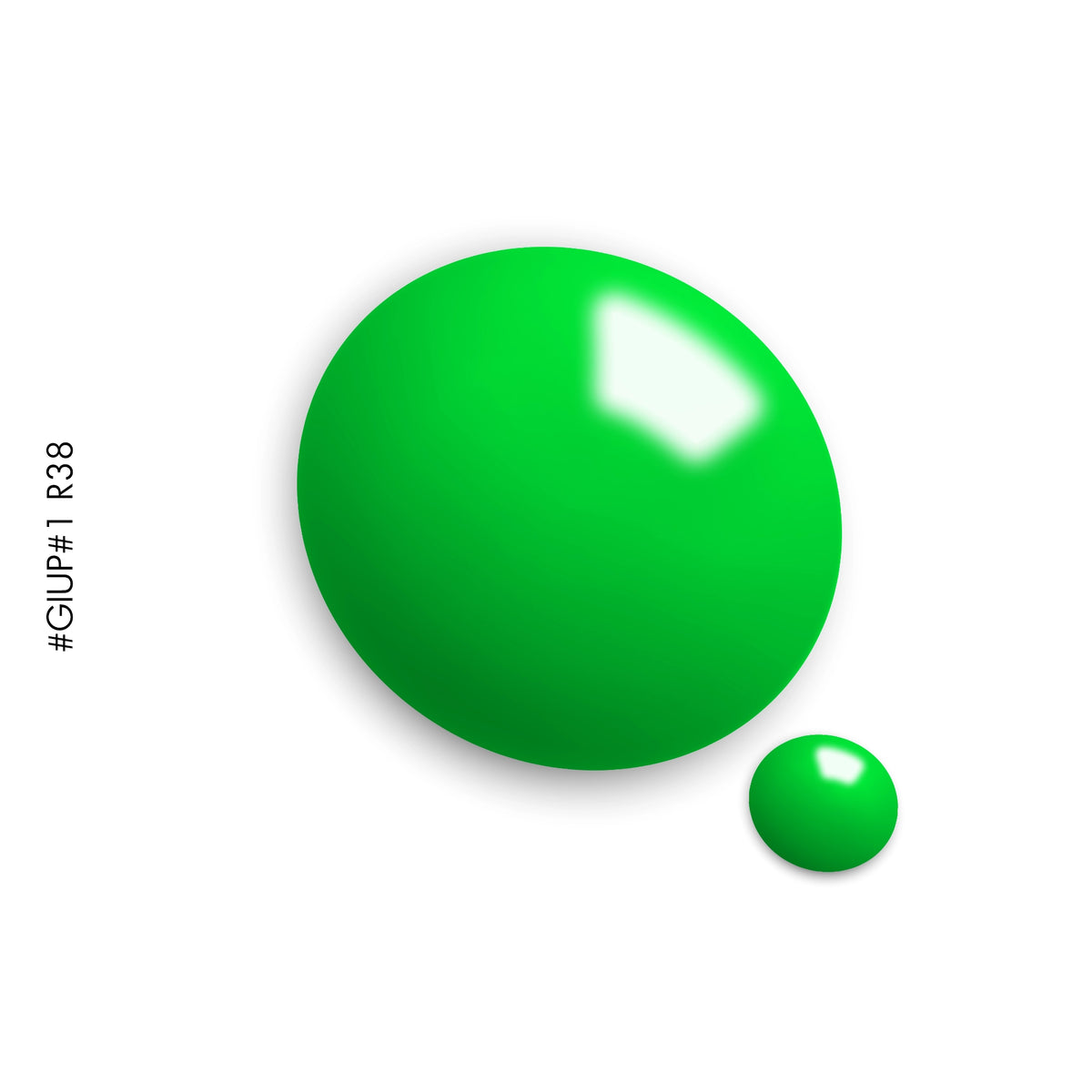 Rone #R38 Neon Green – green super-pigmented gel polish by GEL.IT.UP