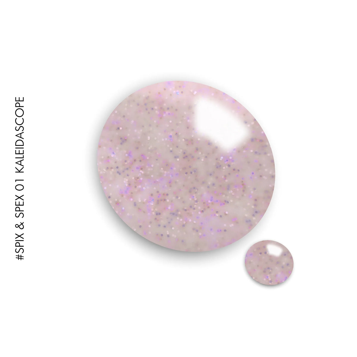 SS01 SPIX and SPEX Kaleidascope – pink speckled gel polish by GEL.IT.UP