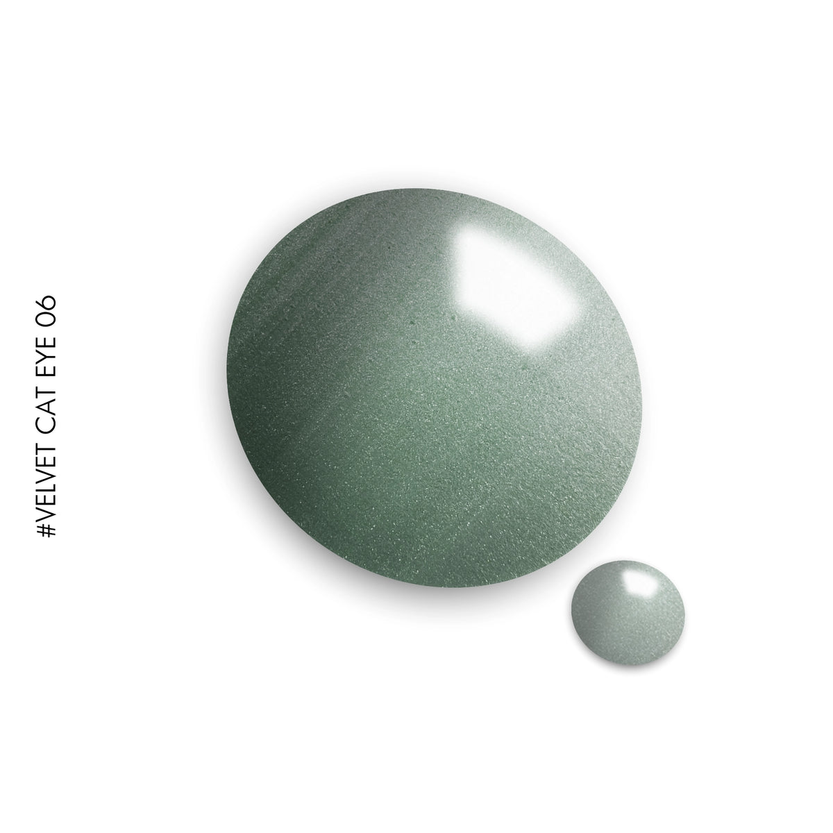Velvet Cat Eye #VCE06 – green velvet cat eye gel polish by GEL.IT.UP