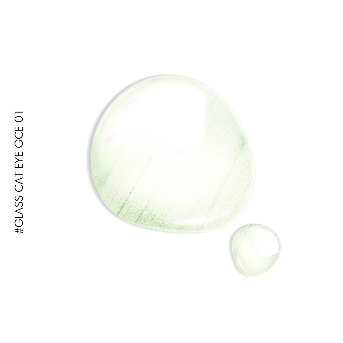 Glass Cat Eye #GCE01 – green glass cat eye gel polish by GEL.IT.UP