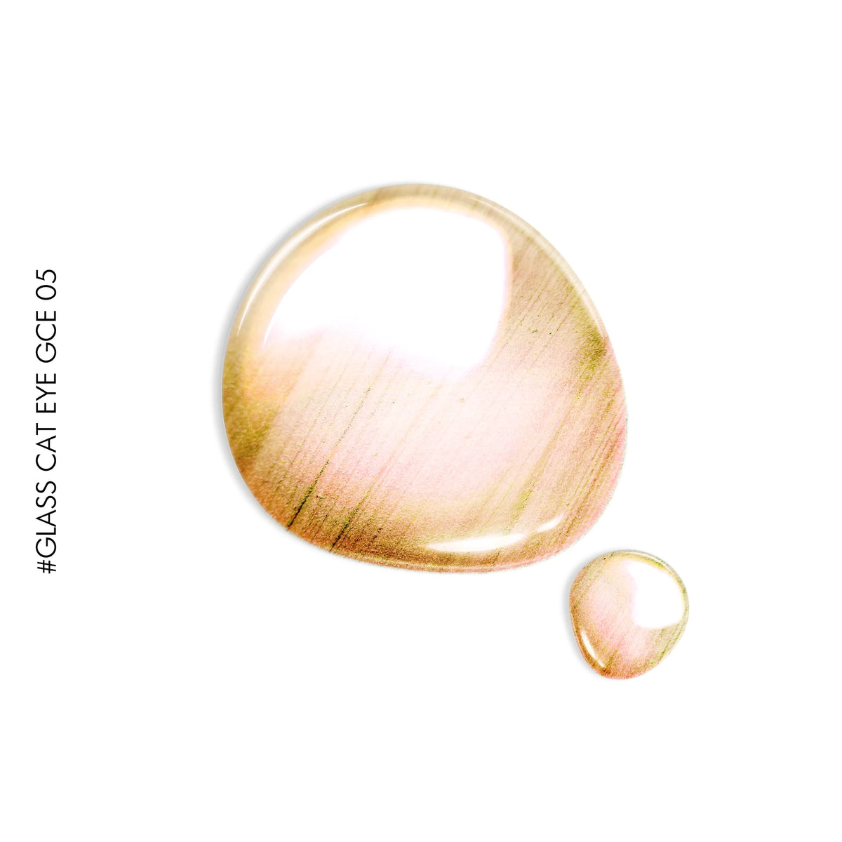 Glass Cat Eye #GCE05 – gold glass cat eye gel polish by GEL.IT.UP