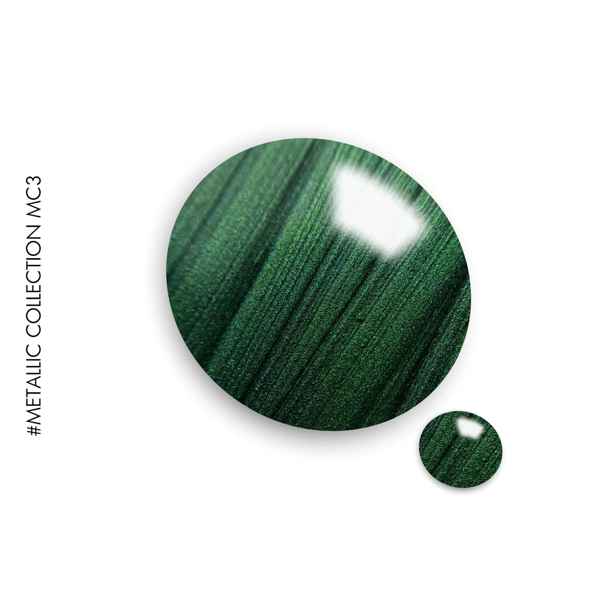 Metallic Collection #MC3 – green metallic gel polish by GEL.IT.UP