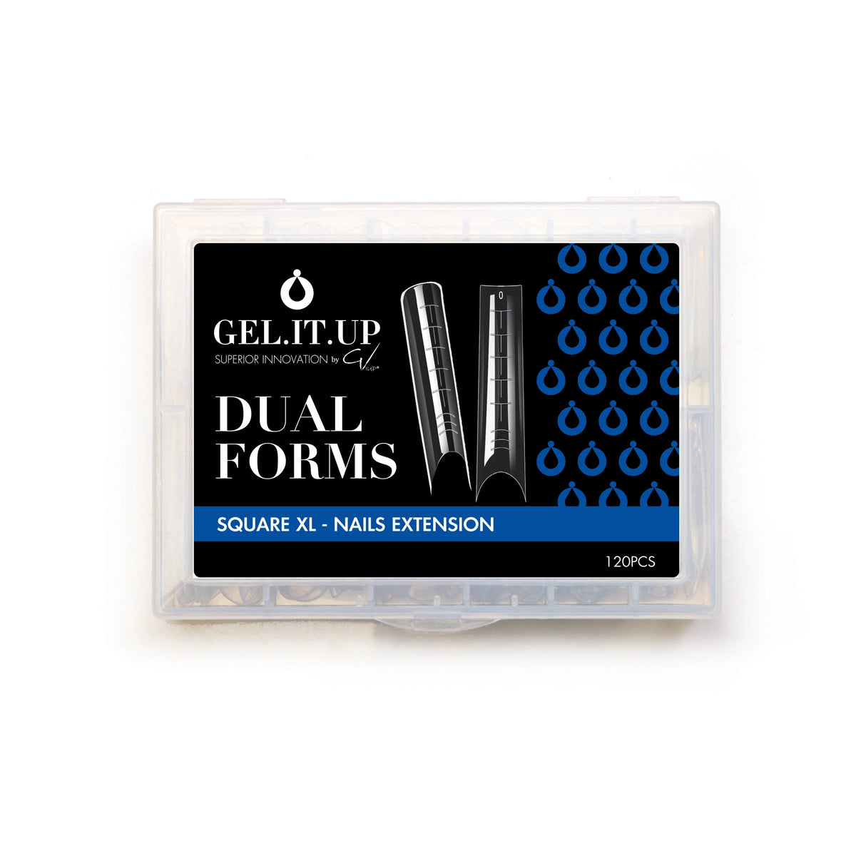 NAIL EXTENSION DUAL FORMS SQUARE – consumables by GEL.IT.UP
