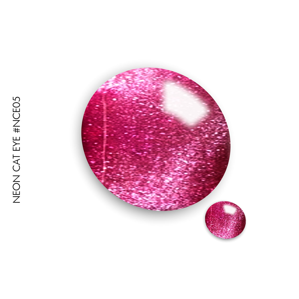 Neon Cat Eye NCE05- Fuchsia – pink neon cat eye gel polish by GEL.IT.UP