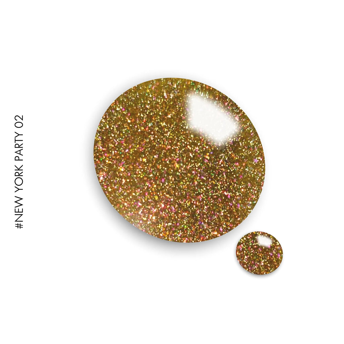 New York Party #NYP02 – iridescent, yellow and gold super flash glitter gel polish by GEL.IT.UP