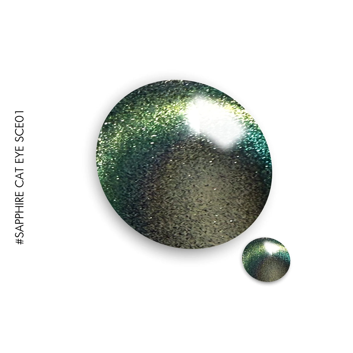 Sapphire Cat Eye #SCE01 – blue and green sapphire cat eye gel polish by GEL.IT.UP