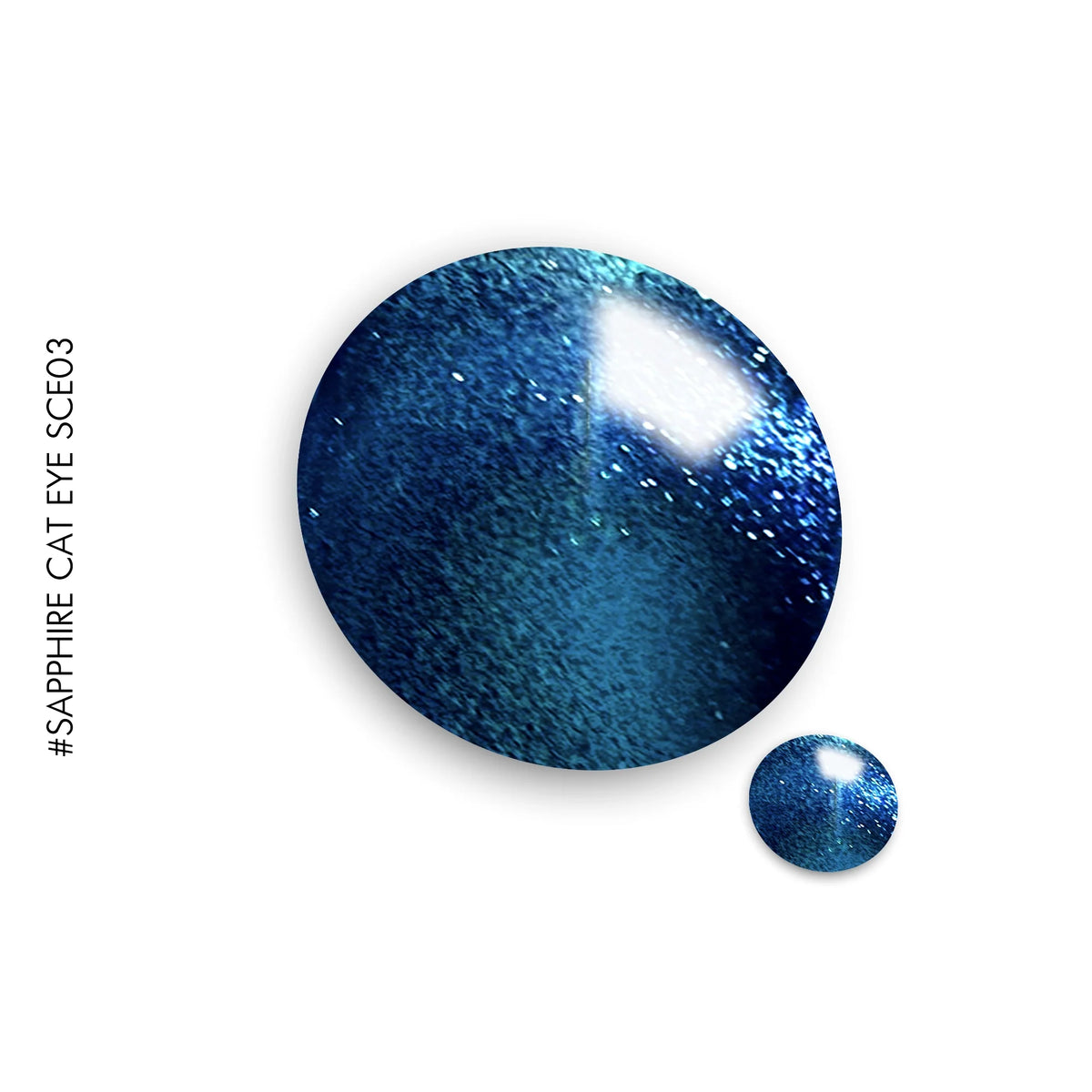 Sapphire Cat Eye #SCE03 – blue and green sapphire cat eye gel polish by GEL.IT.UP