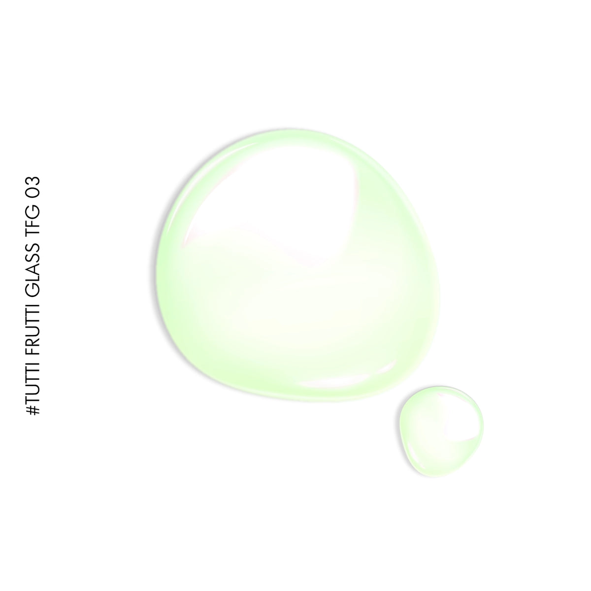 Tuttie Fruity Glass #TFG03 – green glass-effect gel polish by GEL.IT.UP