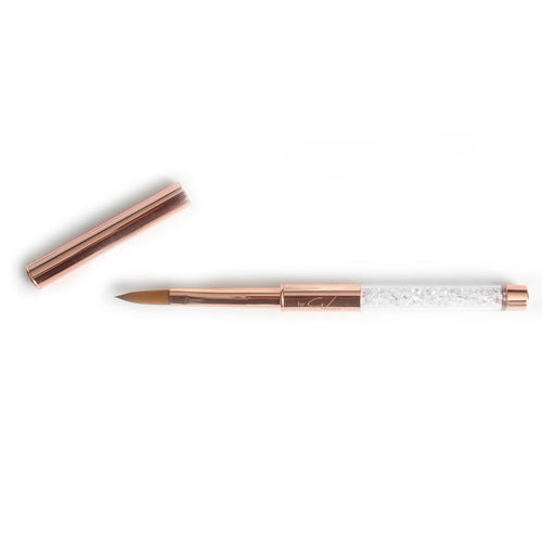 #12 Acrylic Brush Rose Gold – tools by GEL.IT.UP