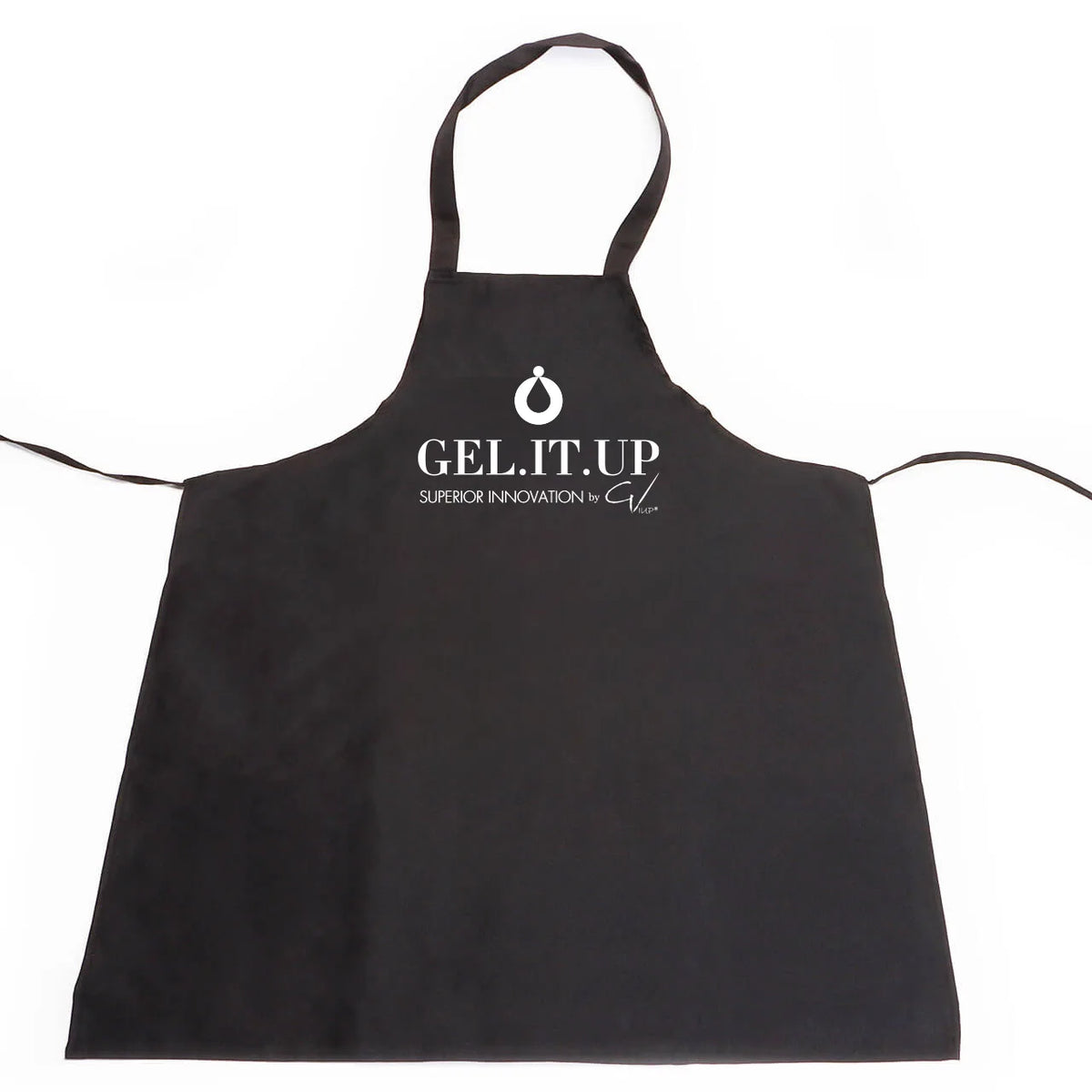 Apron Black With Logo – consumables by GEL.IT.UP