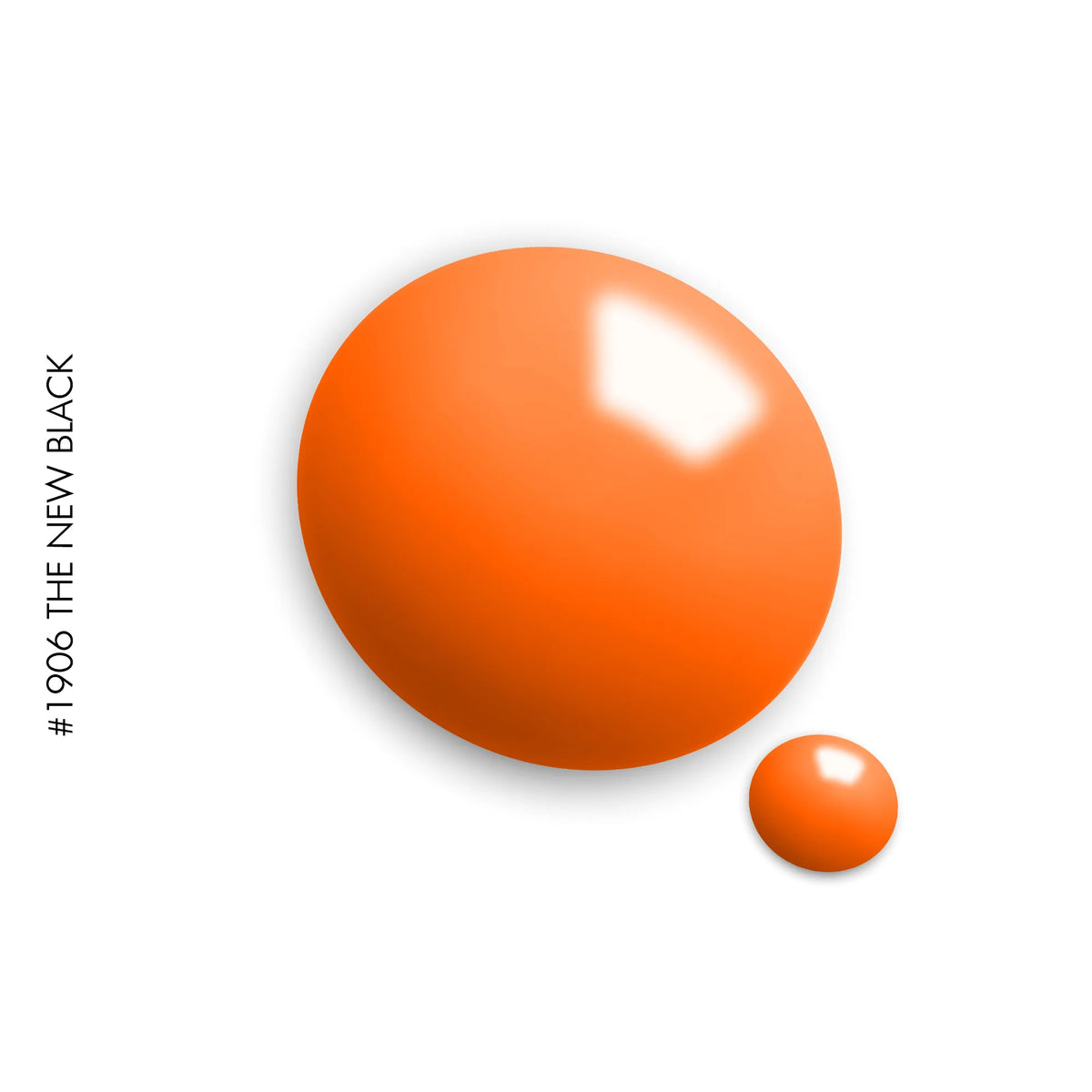1906 The New Black – coral orange solid gel polish by GEL.IT.UP, view 2