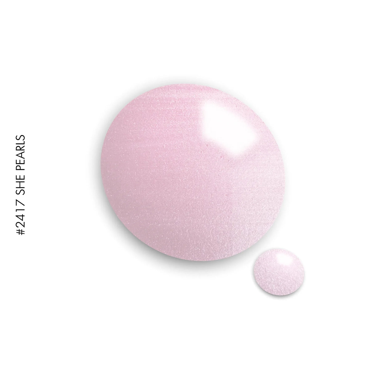 2417 She Pearl – pink pearl-finish gel polish by GEL.IT.UP, view 2