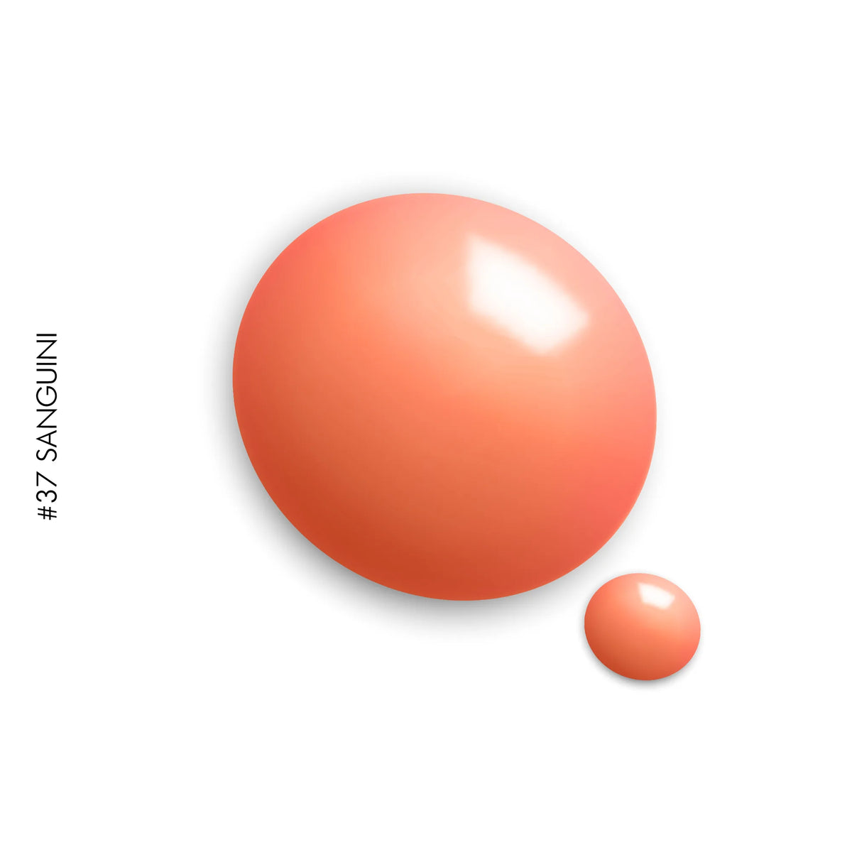 37 Sanguini – coral orange solid gel polish by GEL.IT.UP, view 2