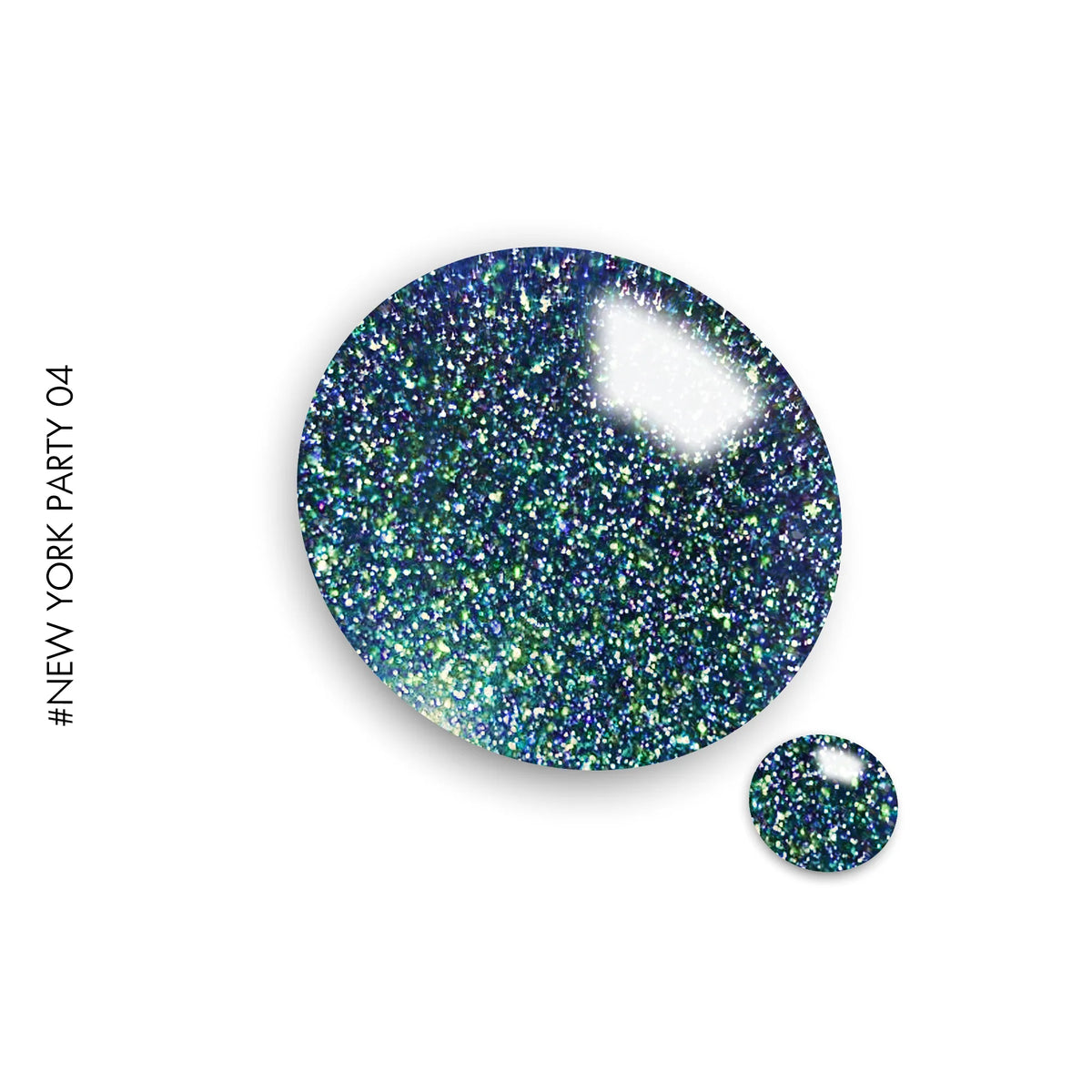 New York Party #NYP04 – iridescent, blue and purple super flash glitter gel polish by GEL.IT.UP, view 2