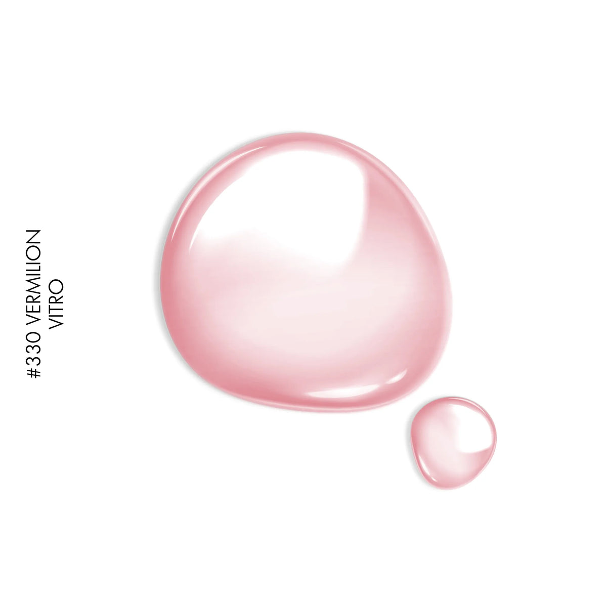 330 Vermilion – pink glass-effect gel polish by GEL.IT.UP, view 2