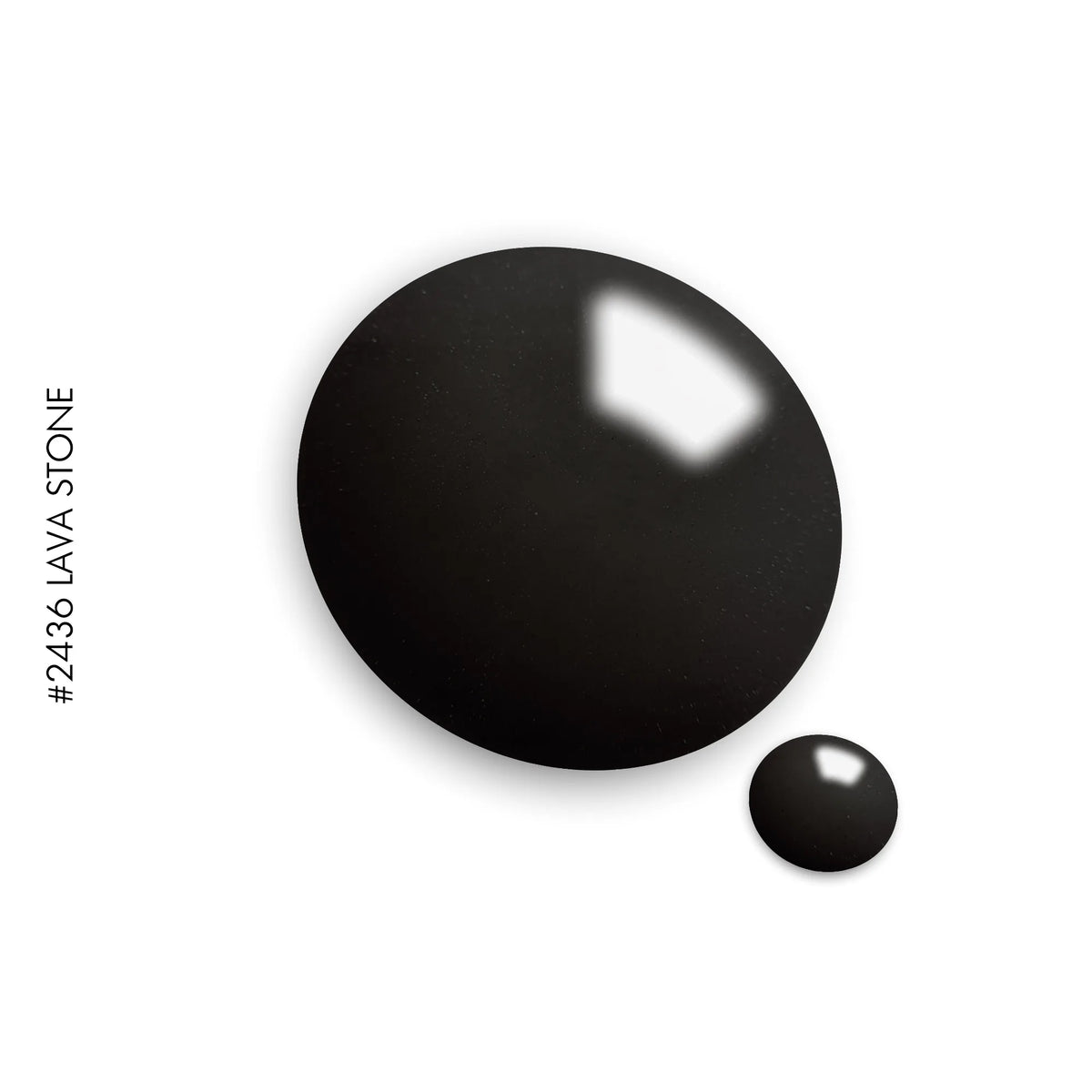 2436 Lava Stone – grey solid gel polish by GEL.IT.UP, view 2