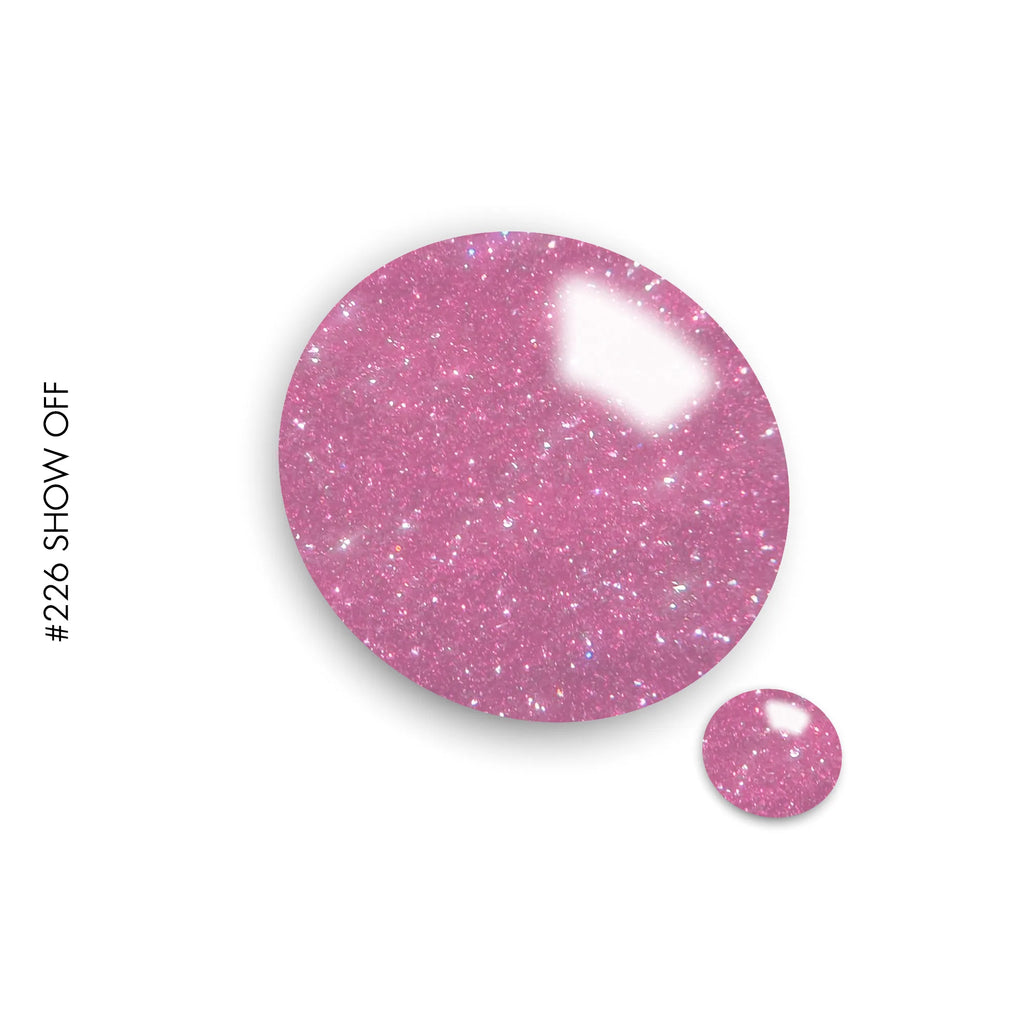 226 Show Off – pink glitter gel polish by GEL.IT.UP, view 2