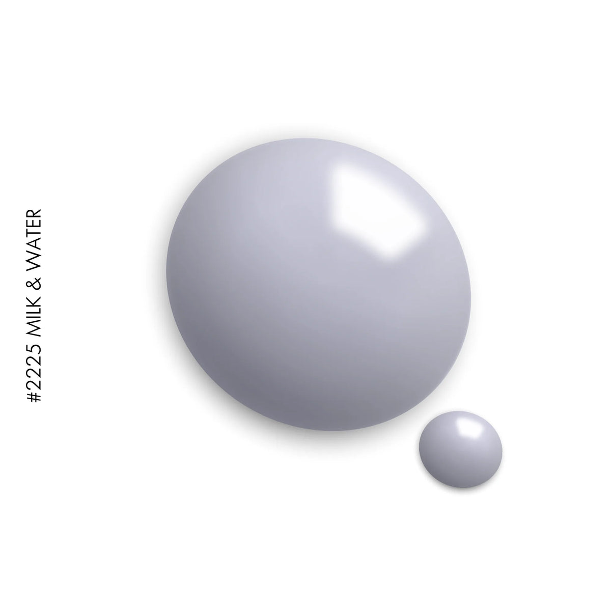 2225 Milk and Water – grey solid gel polish by GEL.IT.UP, view 2