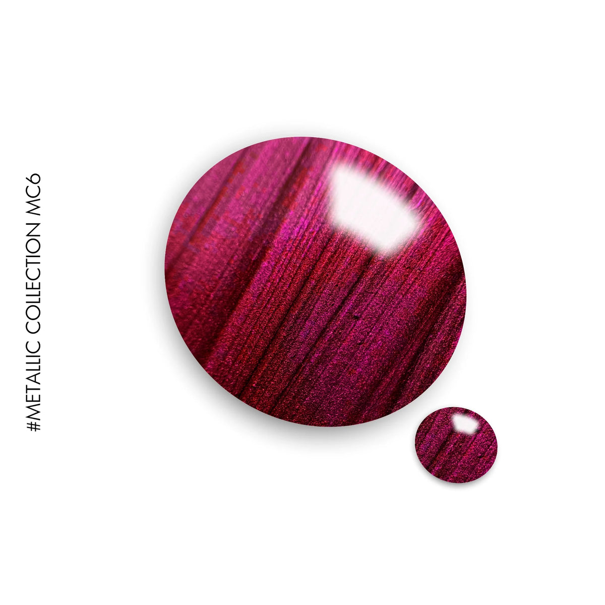 Metallic Collection #MC6 – pink metallic gel polish by GEL.IT.UP, view 2
