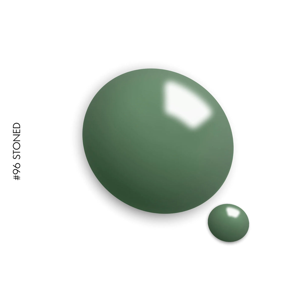 96 Stoned – green solid gel polish by GEL.IT.UP, view 2