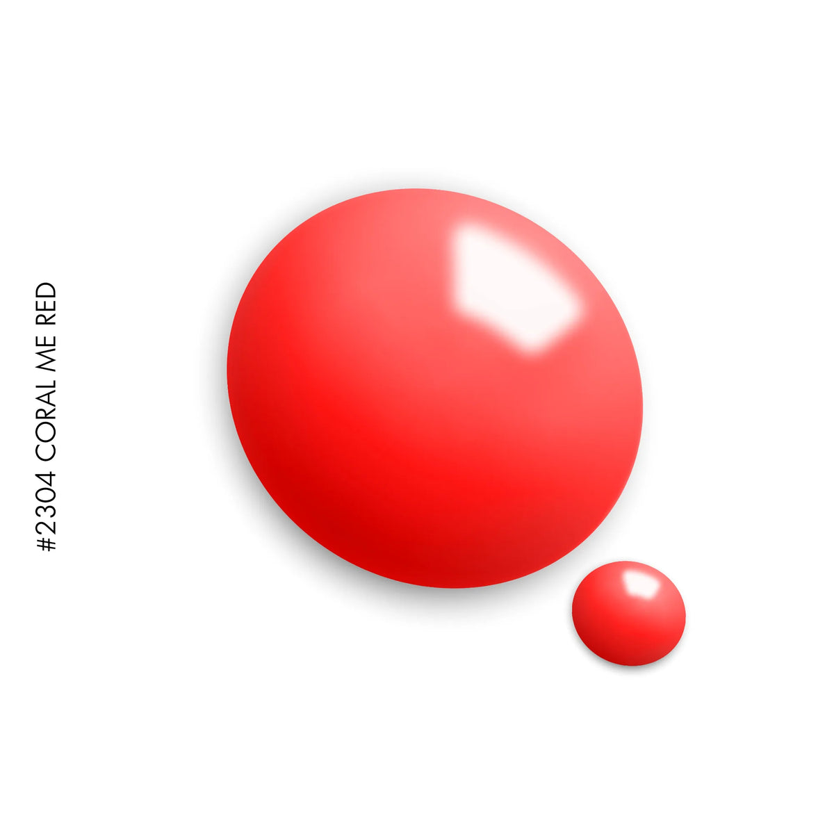 2304 Coral Me Red – red solid gel polish by GEL.IT.UP, view 2