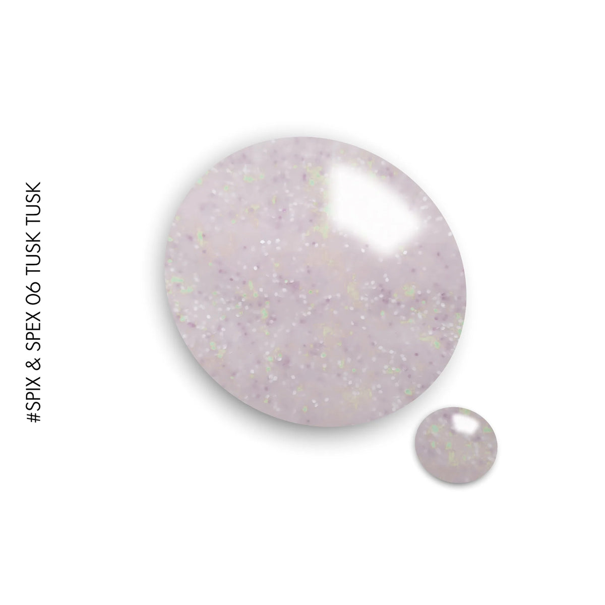 SS06 SPIX and SPEX Tusk Tusk – purple speckled gel polish by GEL.IT.UP