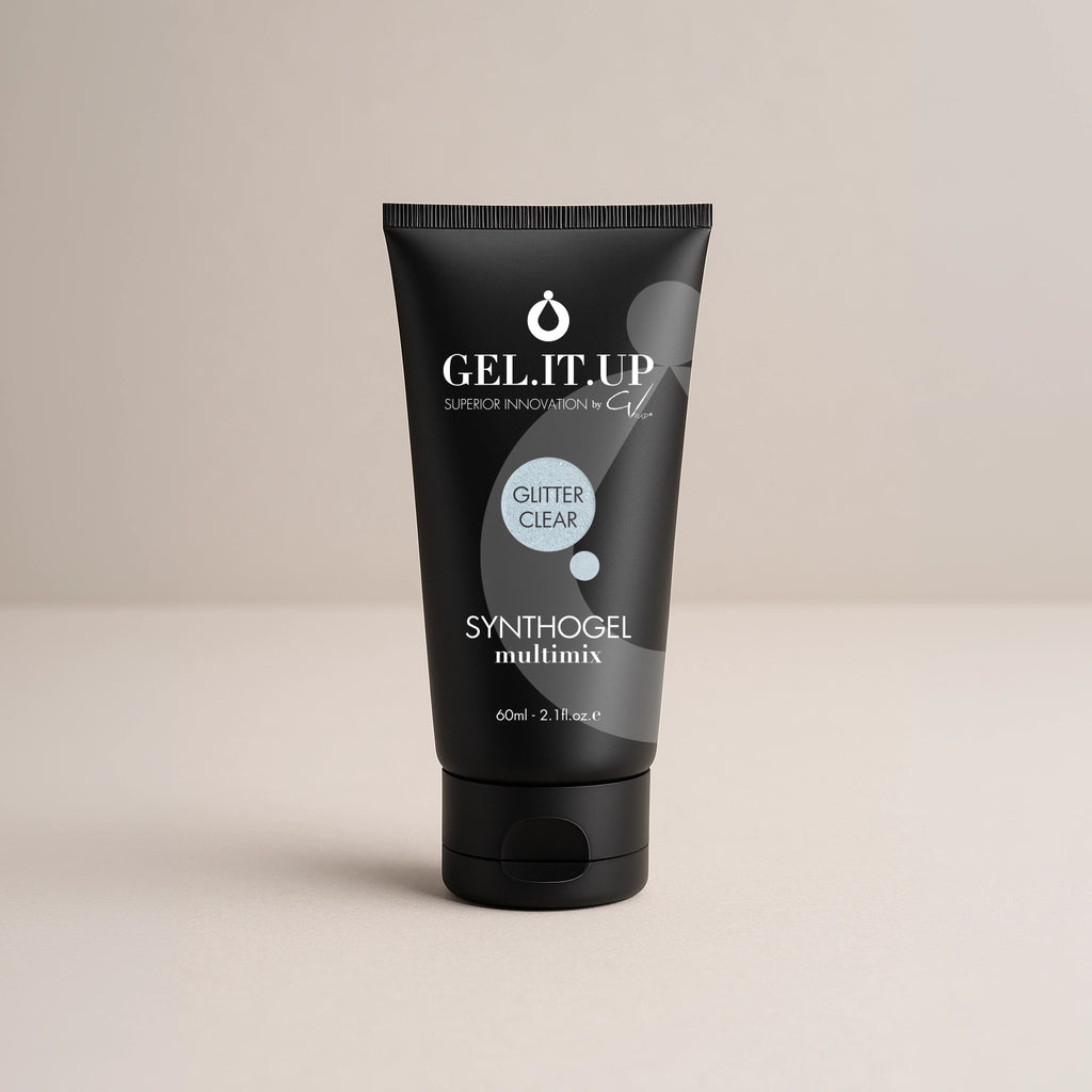 MultiMix Synthogel 60gr Clear Glitter – polygel by GEL.IT.UP